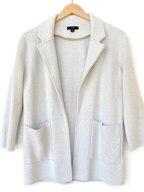 J.Crew Sophie Open Front Sweater Blazer Gray XS